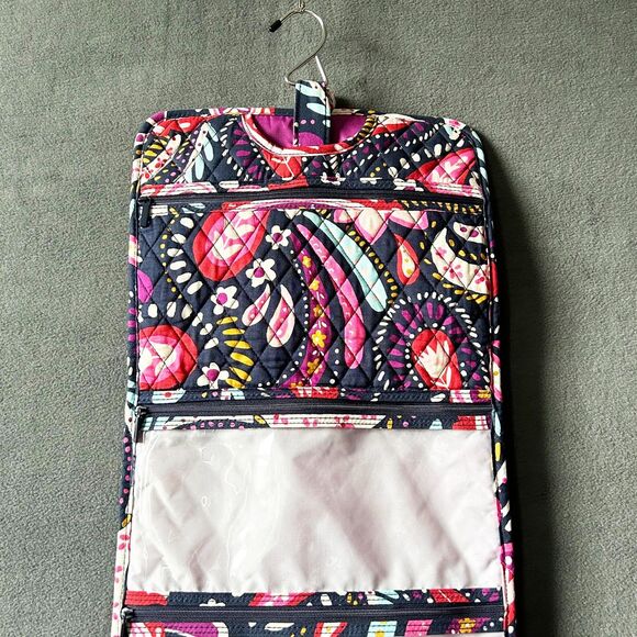 Vera Bradley Painted Paisley Hanging Organizer Travel Toiletry Cosmetic Bag - Picture 4 of 12